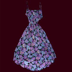 m/l tesutto spring floral maxi dress